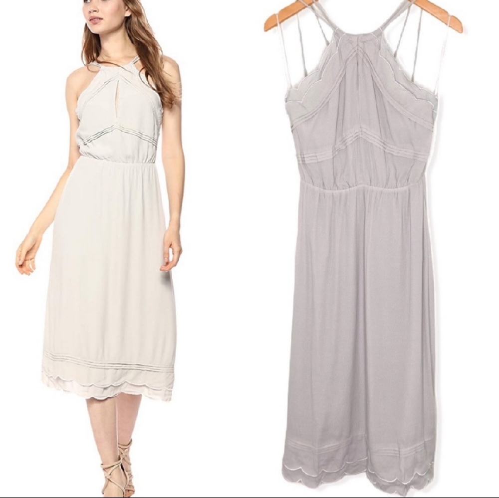 🔥Elliatt Elation Ruffle Dress Taupe. E7041742 M